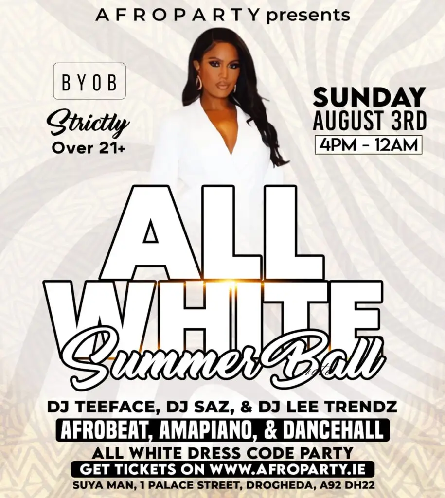 All White Summer Ball 2025 - AfroParty.ie